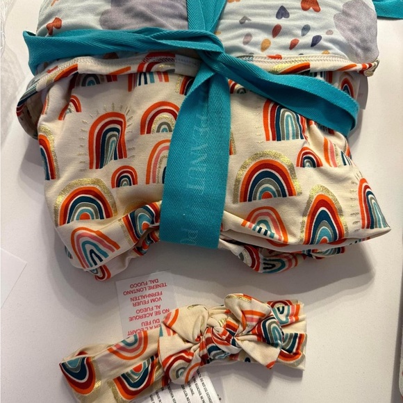 Posh Peanut Skyla Foil Patoo with Bonus Headband - Picture 2 of 2